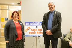 December 3, 2019: Sen. Kearney hosted an ACA sign-up event at the Newtown Library in Delaware County.