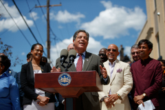 August 12, 2022: Senator Kearney and colleagues join Governor Tom Wolf and  housing advocates and stakeholders in Philadelphia to celebrate the critical $375 million investment in the 2022-23 budget addressing the affordable housing crisis.