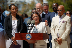 August 12, 2022: Senator Kearney and colleagues join Governor Tom Wolf and  housing advocates and stakeholders in Philadelphia to celebrate the critical $375 million investment in the 2022-23 budget addressing the affordable housing crisis.