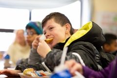 March 1, 2019: Senator Kearney celebrates National School Breakfast Week at Tinicum School  by participating in a synchronized state-wide event – Hear the Pennsylvania Crunch!