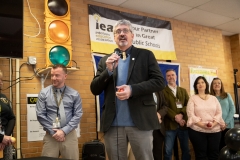 March 1, 2019: Senator Kearney celebrates National School Breakfast Week at Tinicum School  by participating in a synchronized state-wide event – Hear the Pennsylvania Crunch!
