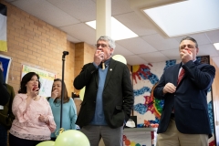 March 1, 2019: Senator Kearney celebrates National School Breakfast Week at Tinicum School  by participating in a synchronized state-wide event – Hear the Pennsylvania Crunch!