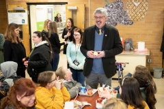 March 1, 2019: Senator Kearney celebrates National School Breakfast Week at Tinicum School  by participating in a synchronized state-wide event – Hear the Pennsylvania Crunch!