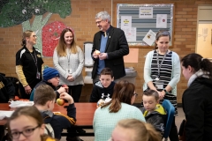 March 1, 2019: Senator Kearney celebrates National School Breakfast Week at Tinicum School  by participating in a synchronized state-wide event – Hear the Pennsylvania Crunch!