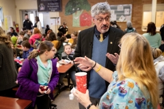 March 1, 2019: Senator Kearney celebrates National School Breakfast Week at Tinicum School  by participating in a synchronized state-wide event – Hear the Pennsylvania Crunch!