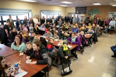 March 1, 2019: Senator Kearney celebrates National School Breakfast Week at Tinicum School  by participating in a synchronized state-wide event – Hear the Pennsylvania Crunch!
