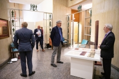 March 11, 2019: Senator Kearney being shown original Pennsylvania Charter during tour of Department of State.