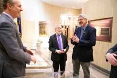 March 11, 2019: Senator Kearney being shown original Pennsylvania Charter during tour of Department of State.