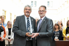 May 25, 2022: Sen. Kearney received the Legislative Champion Award from the State YMCA of Pennsylvania and the Pennsylvania State Alliance of YMCAs.  The award was presented by Mike Ranck, Executive Director of the YMCA of Eastern Delaware County.  Sen. Kearney also posed with co-recipient Sen. Kristin Phillips-Hill of York County and program MC Laura Phillippy, Blue Lieutenant Governor for PA in the YMCA Youth in Government Program.