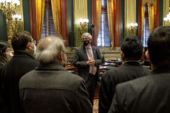 January 25, 2022: January 25, 2022 – Today Senator Tim Kearney and Senator Sharif Street honored the Muslim Aid Initiative (MAI), a non-profit organization created by their constituents in response to the COVID-19 pandemic in March 2020, in a recognition ceremony on the PA Senate Floor.