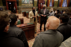 January 25, 2022: January 25, 2022 – Today Senator Tim Kearney and Senator Sharif Street honored the Muslim Aid Initiative (MAI), a non-profit organization created by their constituents in response to the COVID-19 pandemic in March 2020, in a recognition ceremony on the PA Senate Floor.