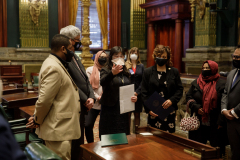 January 25, 2022: January 25, 2022 – Today Senator Tim Kearney and Senator Sharif Street honored the Muslim Aid Initiative (MAI), a non-profit organization created by their constituents in response to the COVID-19 pandemic in March 2020, in a recognition ceremony on the PA Senate Floor.
