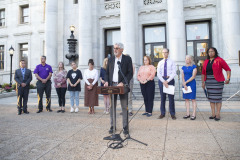 August 31, 2023: Sens. Kane and Kearney held their third annual Overdose Awareness Vigil in front of the Delaware County Courthouse in Media.