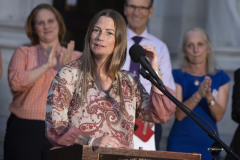 August 31, 2023: Sens. Kane and Kearney held their third annual Overdose Awareness Vigil in front of the Delaware County Courthouse in Media.