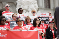 June 3, 2025: Senator Kearney joined Rep. Lisa Borowski and members of PASNAP at the Capitol to rally in support of House Bill 1460 – the version of the Health Systems Protection Act I introduced in the Senate as Senate Bill 322.
