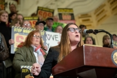 March 19, 2019: Senator Kearney participates in the Citizens’ Rally for Safety over Sunoco held in the Capitol Rotunda.