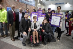 February 8, 2019  – Governor Tom Wolf today held a Raise the Wage rally with legislators and advocacy groups as a reminder that it’s past time to raise Pennsylvania’s minimum wage to $12 an hour. The boost in pay would enable tens of thousands of people to work their way off of public assistance, saving taxpayers hundreds of millions of dollars and growing the economy for everyone.