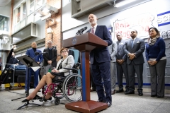 February 8, 2019  – Governor Tom Wolf today held a Raise the Wage rally with legislators and advocacy groups as a reminder that it’s past time to raise Pennsylvania’s minimum wage to $12 an hour. The boost in pay would enable tens of thousands of people to work their way off of public assistance, saving taxpayers hundreds of millions of dollars and growing the economy for everyone.