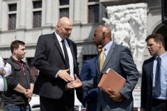 April 9, 2019: Senator Tim Kearney joins SEIU at state Capitol rally for better workers' rights.