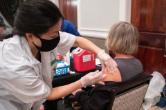 September 30, 2021: Senator Kearney and  Rep. Mike Zabel host Senior Expo.  Flu shots, information for services, and refreshments were available.