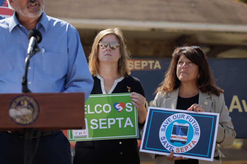 September 5, 2025 – Members of the Delaware County House and Senate legislative delegations, today held a press conference at the Lansdowne Avenue Trolley Station in Drexel Hill, PA to call on Pennsylvania Senate Republicans to return to the table and negotiate a sensible state budget that protects investments in public transit and delivers critical, fair funding to K-12 schools. 
