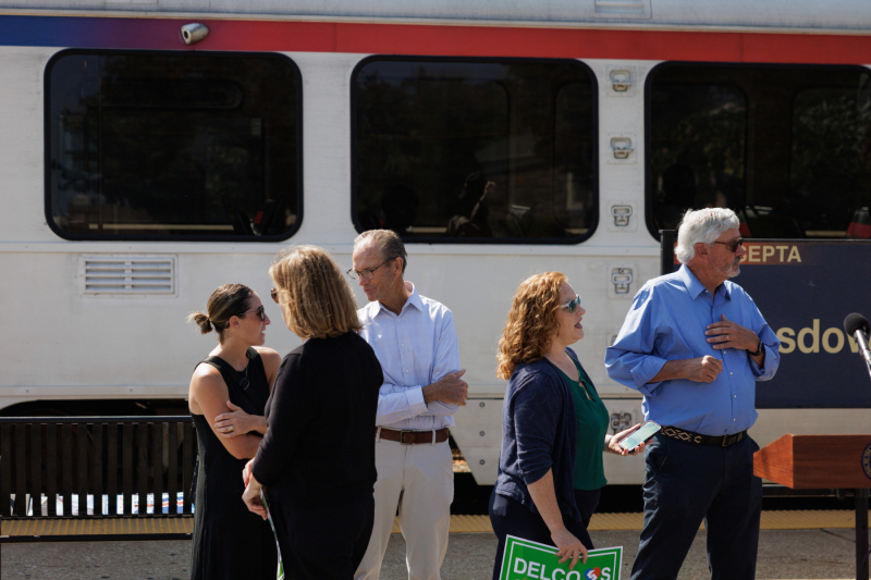 September 5, 2025 – Members of the Delaware County House and Senate legislative delegations, today held a press conference at the Lansdowne Avenue Trolley Station in Drexel Hill, PA to call on Pennsylvania Senate Republicans to return to the table and negotiate a sensible state budget that protects investments in public transit and delivers critical, fair funding to K-12 schools. 