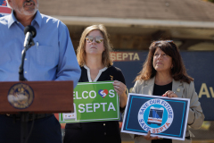 September 5, 2025 – Members of the Delaware County House and Senate legislative delegations, today held a press conference at the Lansdowne Avenue Trolley Station in Drexel Hill, PA to call on Pennsylvania Senate Republicans to return to the table and negotiate a sensible state budget that protects investments in public transit and delivers critical, fair funding to K-12 schools. 