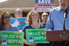 September 5, 2025 – Members of the Delaware County House and Senate legislative delegations, today held a press conference at the Lansdowne Avenue Trolley Station in Drexel Hill, PA to call on Pennsylvania Senate Republicans to return to the table and negotiate a sensible state budget that protects investments in public transit and delivers critical, fair funding to K-12 schools. 
