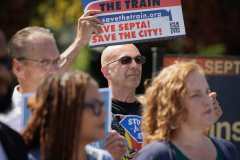 September 5, 2025 – Members of the Delaware County House and Senate legislative delegations, today held a press conference at the Lansdowne Avenue Trolley Station in Drexel Hill, PA to call on Pennsylvania Senate Republicans to return to the table and negotiate a sensible state budget that protects investments in public transit and delivers critical, fair funding to K-12 schools. 