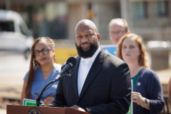 September 5, 2025 – Members of the Delaware County House and Senate legislative delegations, today held a press conference at the Lansdowne Avenue Trolley Station in Drexel Hill, PA to call on Pennsylvania Senate Republicans to return to the table and negotiate a sensible state budget that protects investments in public transit and delivers critical, fair funding to K-12 schools. 