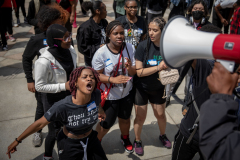 May 8, 2023: Senator Tim Kearney speaks at a Student March for Gun Safety in Harrisburg.