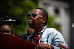 May 8, 2023: Senator Tim Kearney speaks at a Student March for Gun Safety in Harrisburg.