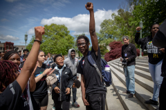 May 8, 2023: Senator Tim Kearney speaks at a Student March for Gun Safety in Harrisburg.