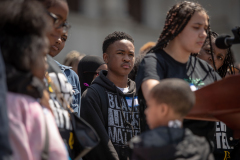 May 8, 2023: Senator Tim Kearney speaks at a Student March for Gun Safety in Harrisburg.