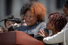 May 8, 2023: Senator Tim Kearney speaks at a Student March for Gun Safety in Harrisburg.