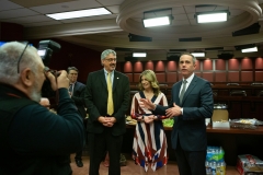 January 1, 2019: Senator Tim Kearney is sworn  into his 1st term in the Pennsylvania State Senate.