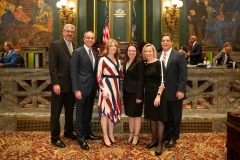 January 1, 2019: Senator Tim Kearney is sworn  into his 1st term in the Pennsylvania State Senate.