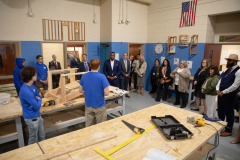 May 4, 2023: Senators Kane, Kearney and Lt Gov Davis tour Delaware County Tech High School