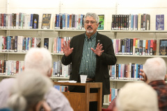 March 7, 2022:  Sen. Tim Kearney hosts a town hall at the Sellers Memorial Library in Upper Darby.