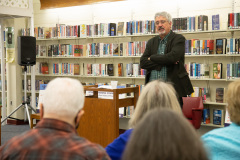 March 7, 2022:  Sen. Tim Kearney hosts a town hall at the Sellers Memorial Library in Upper Darby.