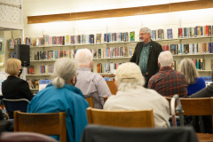 March 7, 2022:  Sen. Tim Kearney hosts a town hall at the Sellers Memorial Library in Upper Darby.