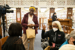 March 7, 2022:  Sen. Tim Kearney hosts a town hall at the Sellers Memorial Library in Upper Darby.