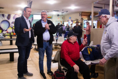 3 de marzo de 2022: El senador Tim Kearney y el representante Mike Zabel, en asociación con Compeer of Suburban Philadelphia, organizaron una noche de bolos para veteranos y familias.