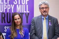 October 22, 2019: Supporters of Victoria’s Law, a bill to end the puppy mill industry in Pennsylvania, were joined in the Capitol today by three-time Olympic gold medalist Heather Mitts, a defender for the U.S. Women’s National Team and an animal advocate.  Mitts, a native of Ohio, now lives in Delawary County.