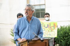 August 26, 2021: Senators Kearney and Cappelletti  held a rally in front of the Delaware County Courthouse in Media with We the People and  For Our Future to call for release of idled American Rescue Plan Funds to help the vulnerable and rebuild the economy.