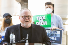 August 26, 2021: Senators Kearney and Cappelletti  held a rally in front of the Delaware County Courthouse in Media with We the People and  For Our Future to call for release of idled American Rescue Plan Funds to help the vulnerable and rebuild the economy.