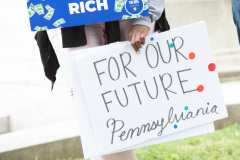 August 26, 2021: Senators Kearney and Cappelletti  held a rally in front of the Delaware County Courthouse in Media with We the People and  For Our Future to call for release of idled American Rescue Plan Funds to help the vulnerable and rebuild the economy.