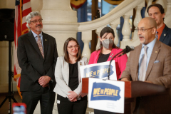 March 30, 2022:  Senator Kearney joins the We the People Campaign in calling for the majority in Harrisburg to use American Rescue Plan (ARP) funding to support PA families.