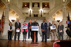 March 30, 2022:  Senator Kearney joins the We the People Campaign in calling for the majority in Harrisburg to use American Rescue Plan (ARP) funding to support PA families.