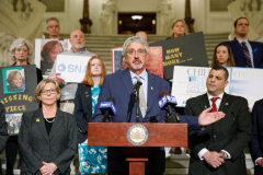 April 4, 2022: April 2022 marks the official 21st anniversary of Sexual Assault Awareness Month.  I proudly stood with Gov. Tom Wolf, Attorney General Josh Shapiro, state Rep. Mark Rozzi, Marci Hamilton, Founder and CEO of CHILD USA, and all abuse survivors to advocate for the Senate to pass House Bill 951.